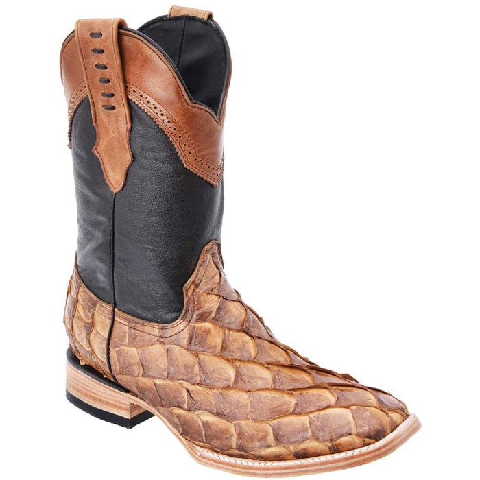 Botas de Pescado Pirarucu con Venado Cortas Horma Dubai WW