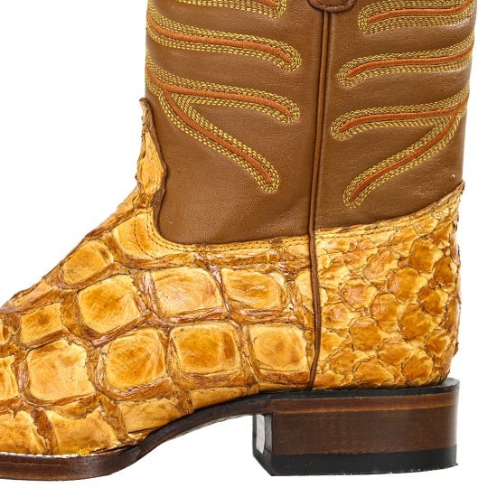 Botas de Pescado Pirarucu Original en Horma Rodeo Cuadrada - Image 4