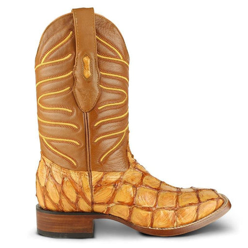Botas de Pescado Pirarucu Original en Horma Rodeo Cuadrada LAB