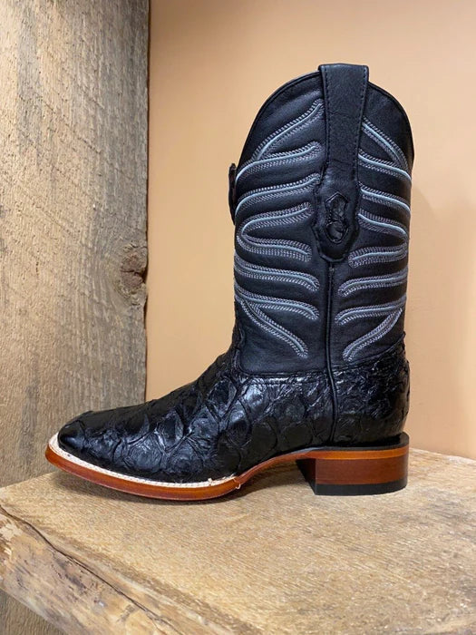Botas de Pescado Pirarucu Original en Horma Rodeo Cuadrada LAB - Image 3