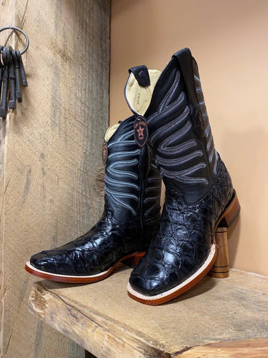 Botas de Pescado Pirarucu Original en Horma Rodeo Cuadrada LAB - Image 2