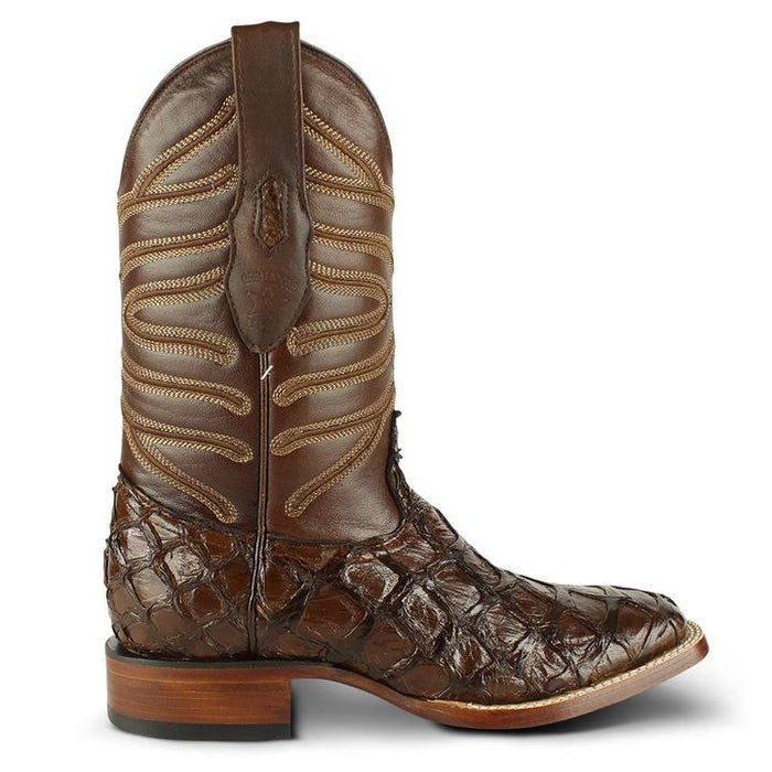 Botas de Pescado Pirarucu Original en Horma Rodeo Cuadrada LAB - Image 2