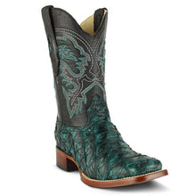 Botas de Pescado Pirarucu Original en Horma Rodeo Cuadrada