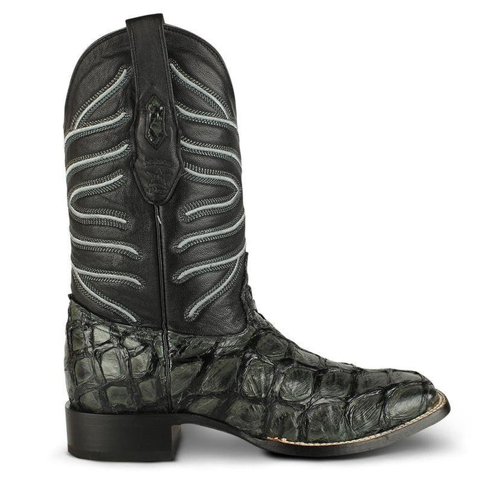 Botas de Pescado Pirarucu Original en Horma Rodeo Cuadrada LAB - Image 2