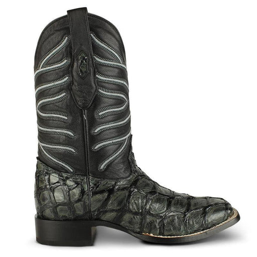 Botas de Pescado Pirarucu Original en Horma Rodeo Cuadrada LAB