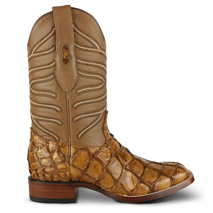 Botas de Pescado Pirarucu Original en Horma Rodeo Cuadrada LAB - Image 2