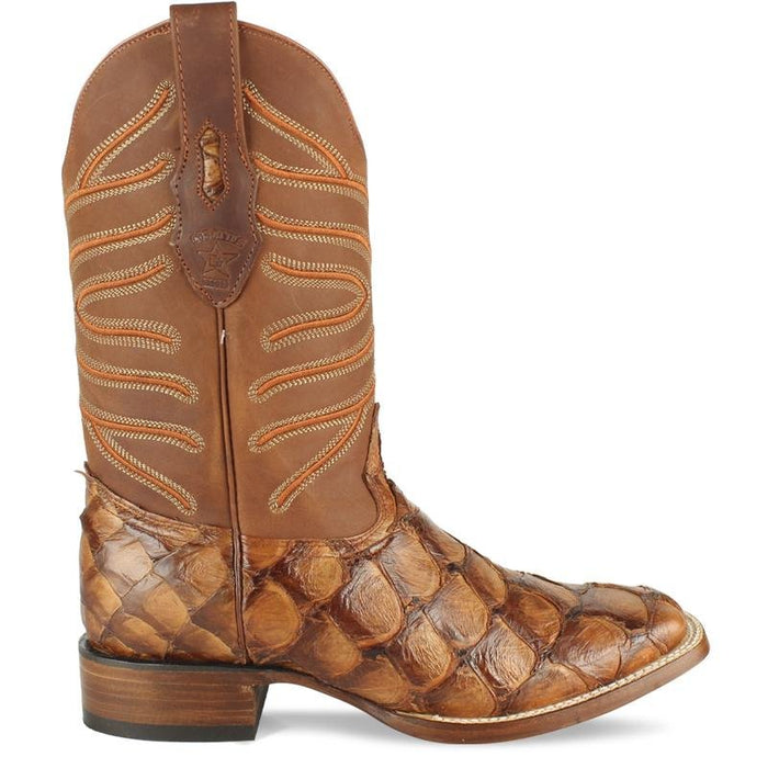 Botas de Pescado Pirarucu Original en Horma Rodeo Cuadrada - Image 2