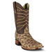 Botas de Pescado Pirarucu Original en Horma Rodeo Cuadrada LAB