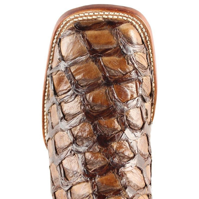 Botas de Pescado Pirarucu Original en Horma Rodeo Cuadrada WW
