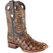 Botas de Pescado Pirarucu Original en Horma Rodeo Cuadrada WW