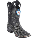 Botas de Pescado Pirarucu Original en Horma Rodeo Cuadrada WW