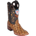 Botas de Pescado Pirarucu Original en Horma Rodeo Cuadrada