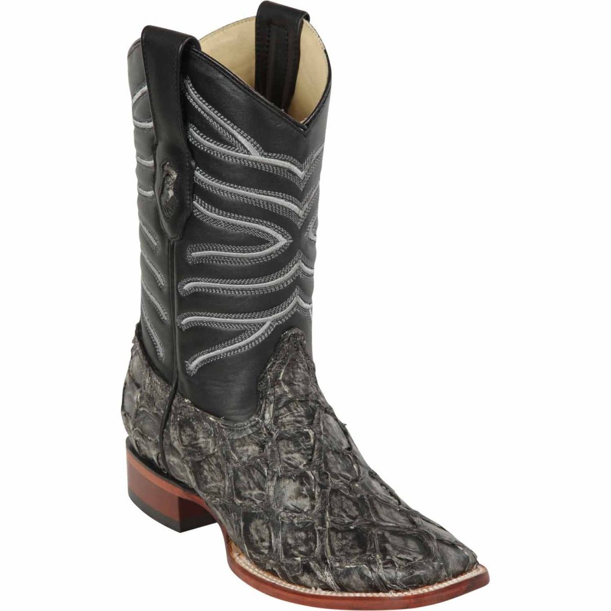 Botas de Pescado Africano Grabado Horma Rodeo Cuadrada main image 0