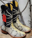 Botas de Piton Grabado Horma Rodeo Cuadrada
