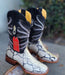 Botas de Piton Grabado Horma Rodeo Cuadrada