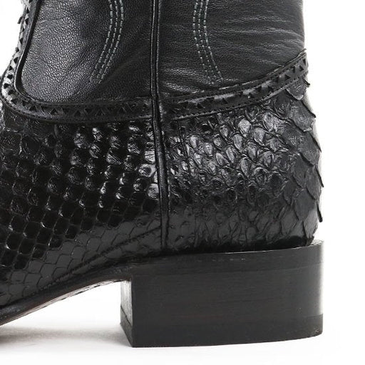 Botas de Piton Original Horma Europea Cuadrada Color Negro LAB