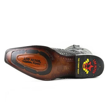 Botas de Piton Original Horma Europea Cuadrada Color Negro LAB - Image 4