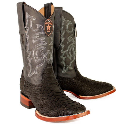 Botas de Piton Original Punta Cuadrada Color Negro LAB