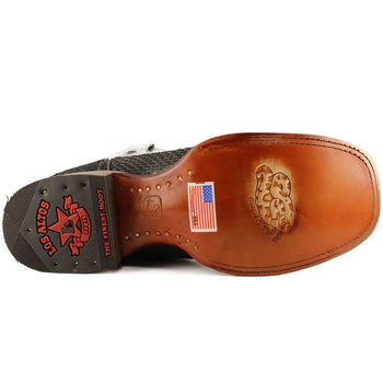 Botas de Piton Original Punta Cuadrada Color Negro LAB - Image 7