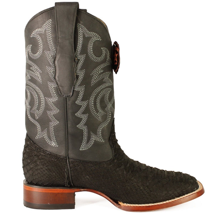 Botas de Piton Original Punta Cuadrada Color Negro LAB - Image 3