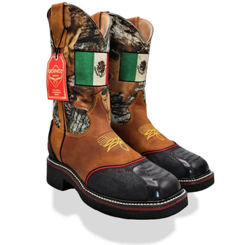 Botas de Trabajo Bandera de Mexico con Casco de Acero - Image 2