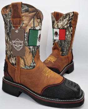 Botas de Trabajo Bandera de Mexico con Casco de Acero - Image 8
