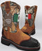 Botas de Trabajo Bandera de Mexico con Casco de Acero