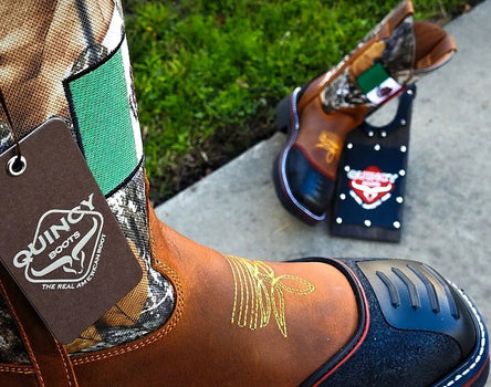 Botas de Trabajo Bandera de Mexico con Casco de Acero - Image 4