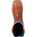 Botas de Trabajo de Cuero Horma Rodeo Color Tan con Estrellas GEN