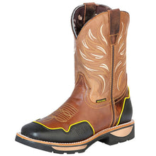 Botas de Trabajo de Cuero Horma Rodeo Color Tan con Proteccion GEN