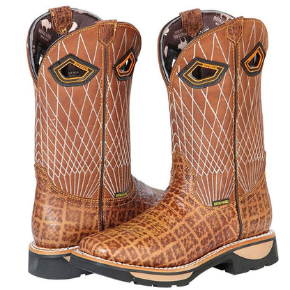 Botas de Trabajo de Cuero Original Horma Rodeo Color Arena GEN - Image 2