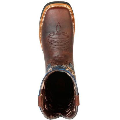 Botas de Trabajo de Cuero Original Horma Rodeo Color Cafe - Image 3