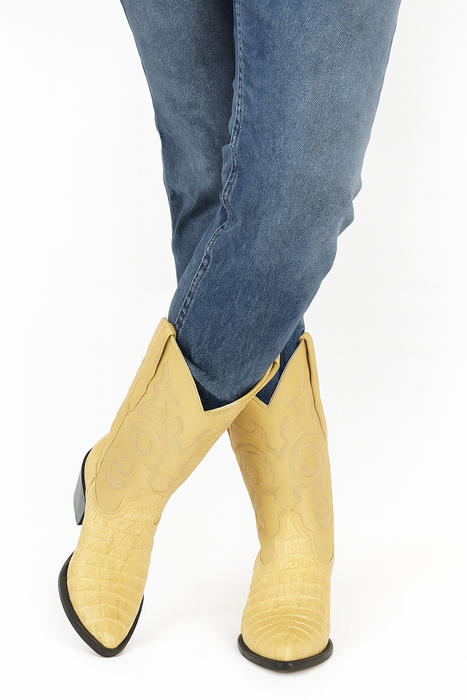 Botas de Cocodrilo - Caiman Cola Horma Puntal LAB