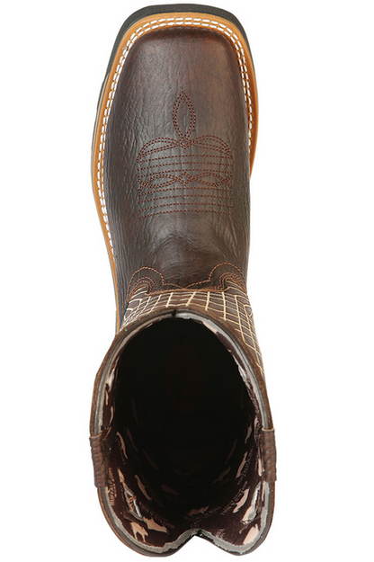 Botas de Trabajo de Cuero Original Horma Rodeo Color Cafe GEN - Image 2