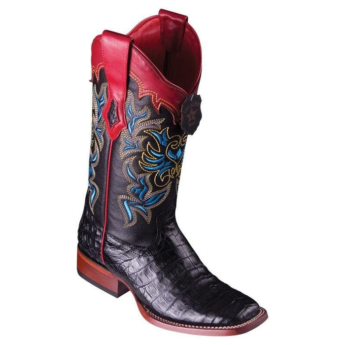 Botas Vaqueras de Cocodrilo Original en Punta Cuadrada para Dama