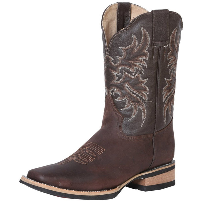 Botas Vaqueras de Cuero Crazy Horma Rodeo Color Cafe