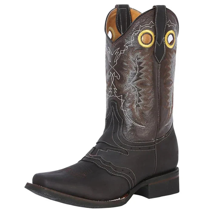 Botas Vaqueras de Cuero Crazy Horma Rodeo Color Chocolate GEN
