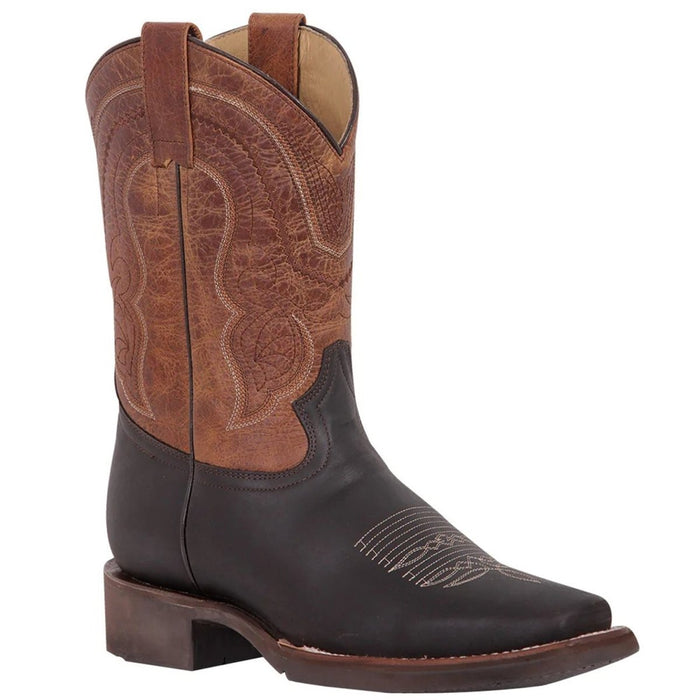 Botas Vaqueras de Cuero Crazy Horma Rodeo Color Chocolate