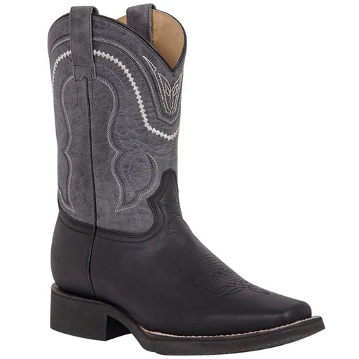 Botas Vaqueras de Cuero Crazy Horma Rodeo Color Negro GEN