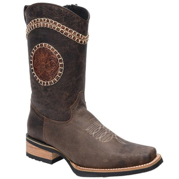 Botas Vaqueras de Cuero Crazy Original con Zipper Horma Rodeo - Image 2