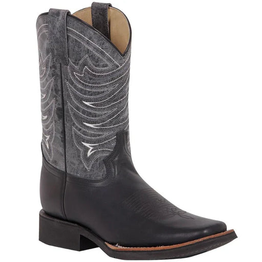 Botas Vaqueras de Cuero Crazy Original Horma Rodeo Texas Color Negro GEN