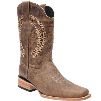 Botas Vaqueras de Cuero Crazy Original Horma Rodeo
