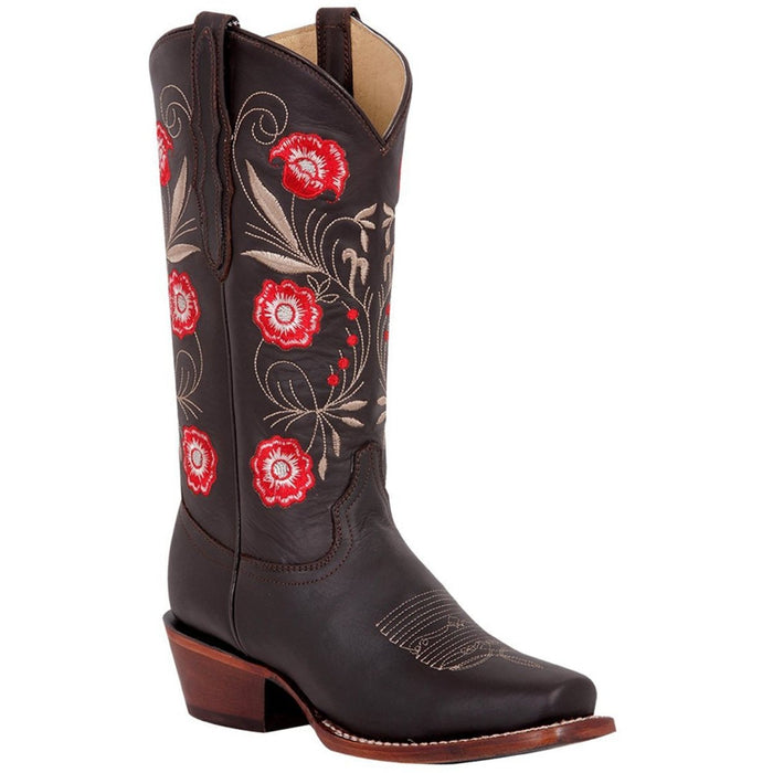 Botas Vaqueras de Cuero Crazy Original para Mujer en Horma Rodeo GEN-42982