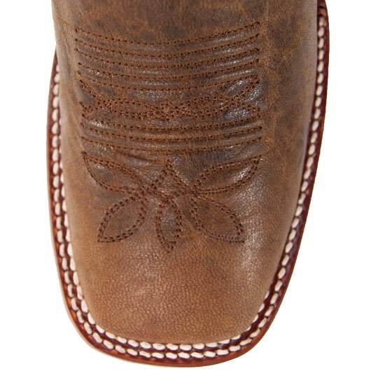 Botas Vaqueras de Cuero en Punta Amplia para Dama