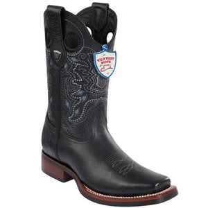 Botas Vaqueras de Cuero Grisly en Horma Rodeo y Suela de Hule WW - Image 2