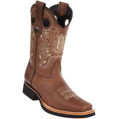 Botas Vaqueras de Cuero Grisly Horma Rodeo Cuadrada WW - Image 4