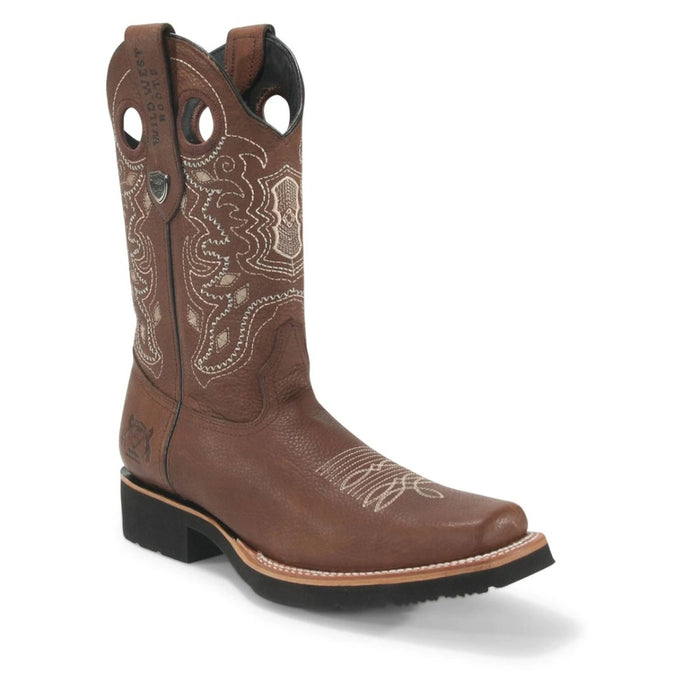 Botas Vaqueras de Cuero Grisly Horma Rodeo Cuadrada WW - Image 2