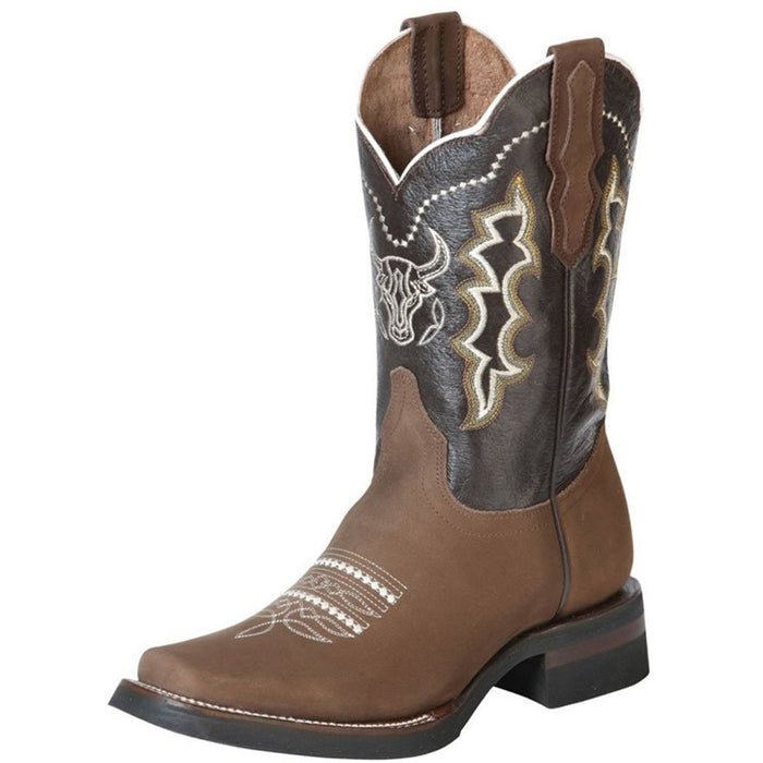 Botas Vaqueras de Cuero Crazy Nobuck Horma Rodeo WD
