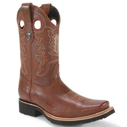 Botas Vaqueras de Cuero Original Horma Ranchera Cuadrada Ancha WW - Image 3