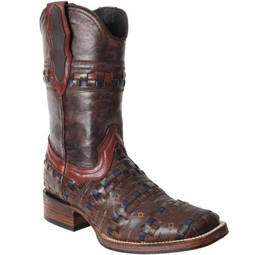 Botas Vaqueras de Cuero Original Horma Rodeo Napa Tejida